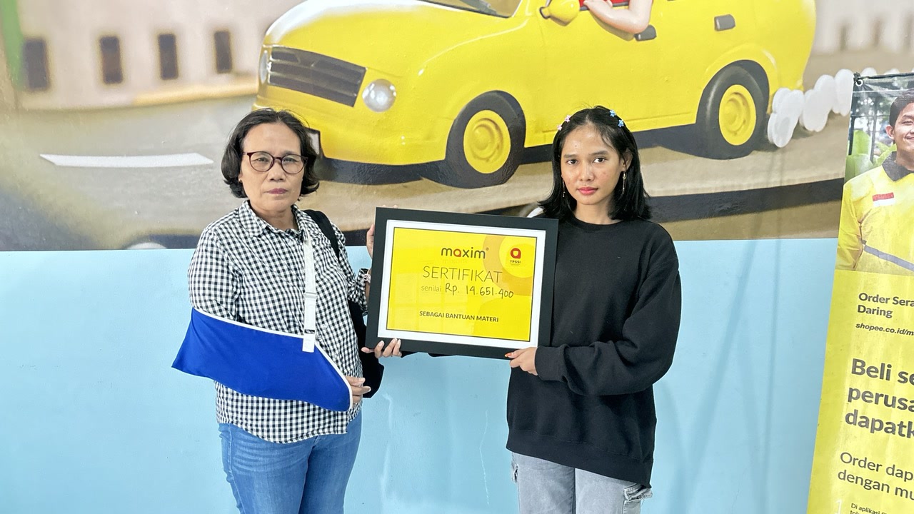 ​Seorang Pengguna Maxim DI Dumai Terima Santunan Sebesar Rp14.000.000 Dari YPSSI