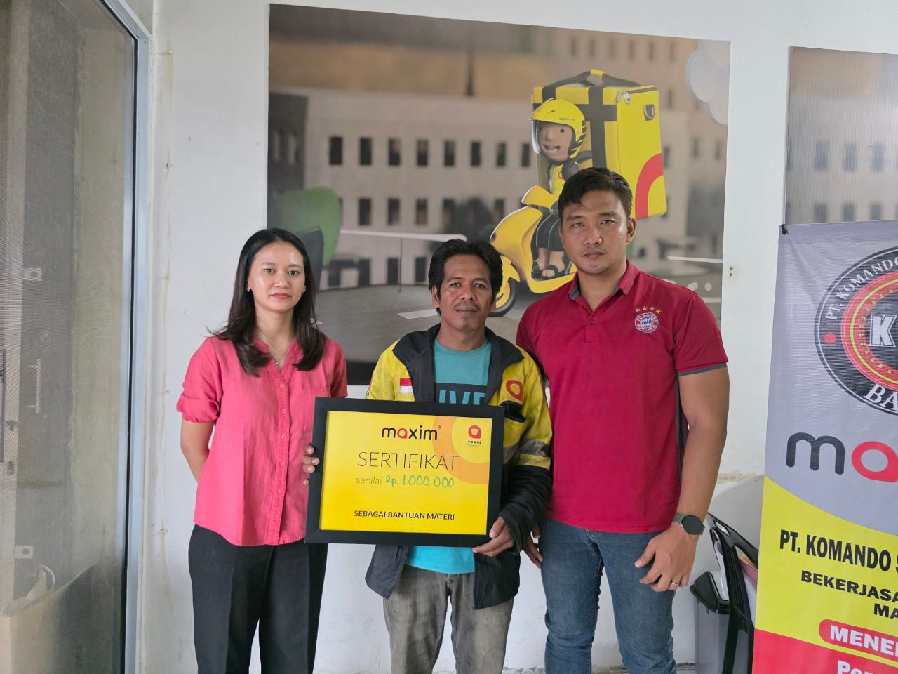 ​YPSSI Perkuat Perlindungan Pengguna Maxim, Salurkan Santunan Lebih Dari Rp4 juta ke Penumpang dan Pengemudi di Batam