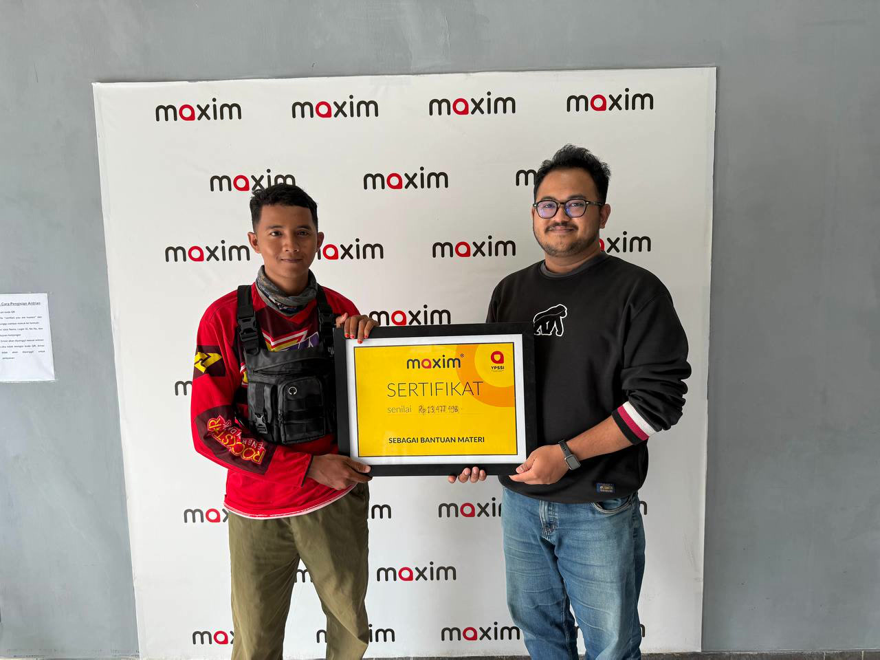 ​Jaminan Perlindungan Perjalanan: Maxim Berikan Santunan Rp13,000,000 Kepada Mitra Pengemudi di Samarinda